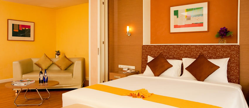 The hotel is decorated in a modern contemporary style and offers 24-hour free wifi and taxi service. 